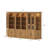  Busby 142'' W Modular Bookcase With Corner Cabinets, 3-Color Spotlights, Display Doors And Lower Storage-1654343022