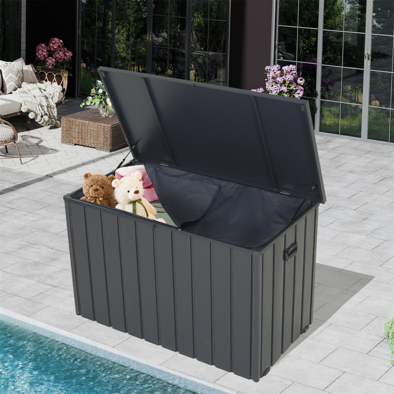 Outdoor Storage Box, 33.1" H x 54.3" W x 29.2" D