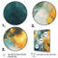 Vagues d'or océaniques abstraites I - peinture abstraite murale, salon-648716815-648716817