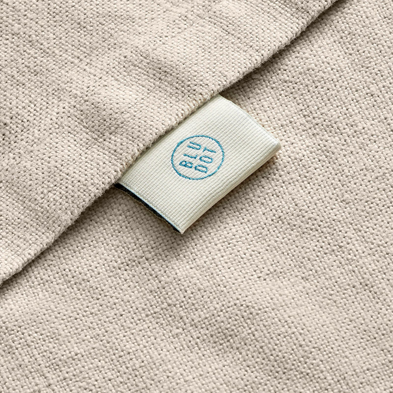 Rainy Hand Woven Throw Blanket, Putty