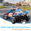 Kart électrique 24 V 7,5 Mph avec siège réglable, voiture à la dérive alimentée par batterie-105646271