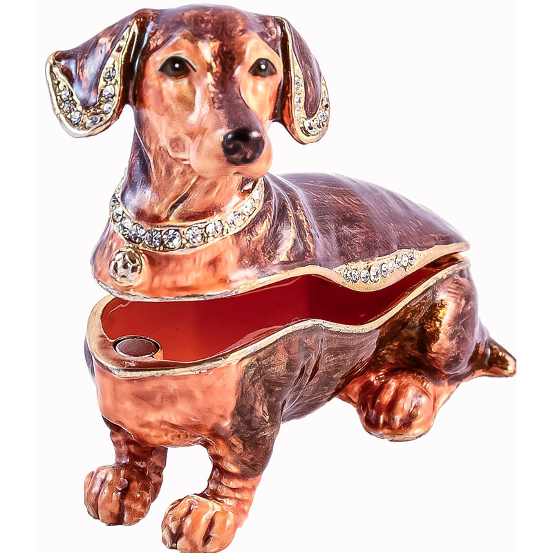 Dachshund Metal Decorative Box