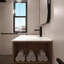 Meuble-lavabo simple avec plateau en céramique 30,47 po Croissy