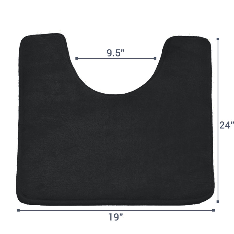 Ashland Non-Slip Contour Mat, Black