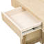 Élégante console avec rangement, placage en bois naturel et tiroirs, options pratiques