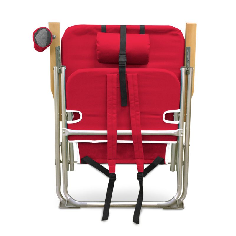 Chaise de plage Caribbean Joe, Rouge