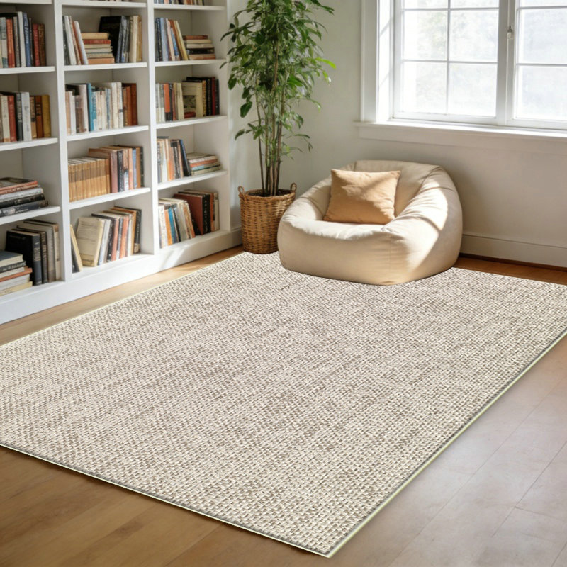 Large Soft Washable Oriental Traditional Bedroom Antique Farmhouse Carpet - Indoor Floor Decoration Carpet - Beige