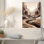 Abstrait, art abstrait sur toile canevas avec couches de terre-553007082
