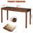 Solid Wood Desk With Drawers - Vintage Narrow Desks, Mid Century Modern Desks, Rubber Wood Study Table, Small Writing Desk For Bedroom|small Spaces - Walnut Color-129457025-129457027