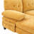 U-Shaped Sectional Sofa 103.5" Chenille Fabric Couch With Dual Chaise Lounges, Storage Pockets And Armrest Pillows For Living Room, Yellow-865214108