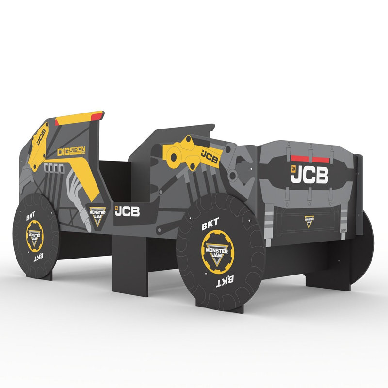 MONSTER JAM DIGatron JCB Single Bed