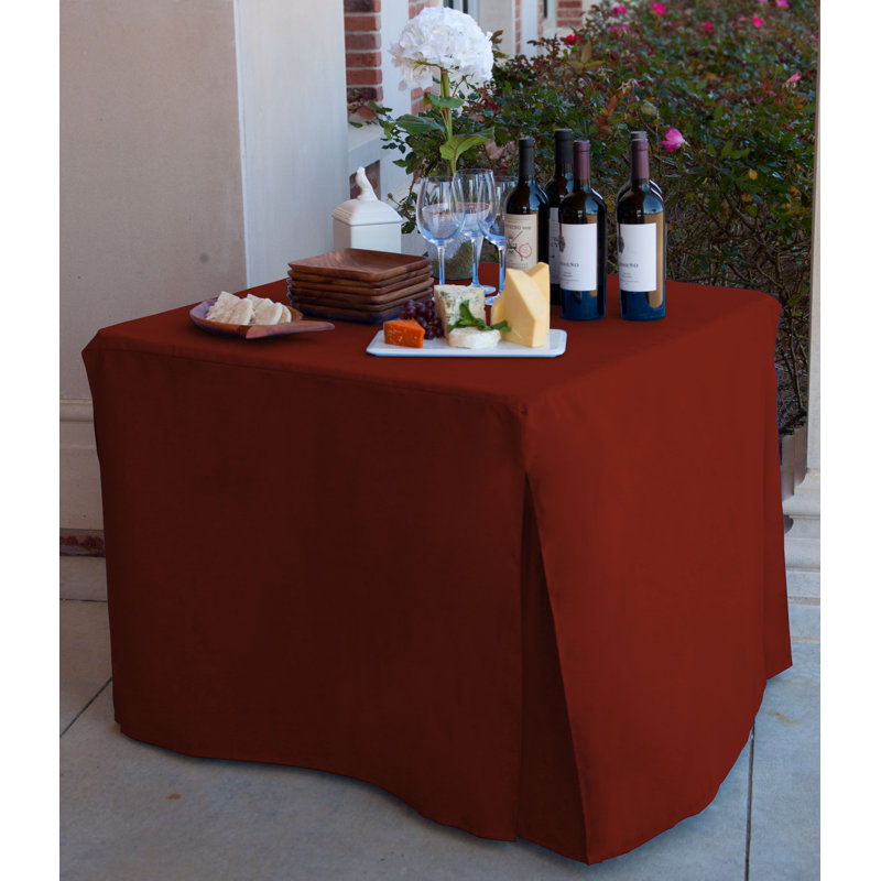 Tablevogue 34-Inch Square Table Cover, Paprika