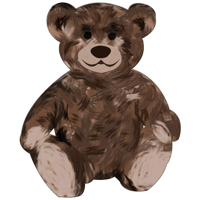 Décalcomanie murale teddy Clifford, H 24 po x l 20 po