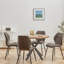 Miko 50cm H Velvet Upholstered Metal Side Chair-404057461
