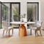 Ikerne Modern Round Dining Table Solid Wood Pedestal Kitchen Table For 4/6/8-1329166786-1329218135