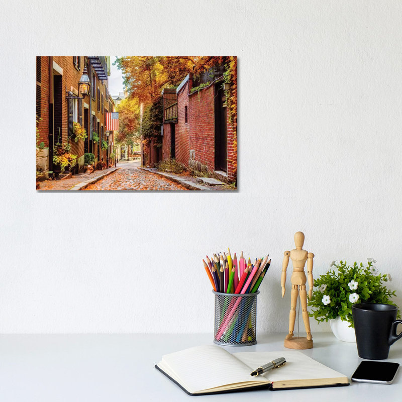 Boston In Autumn by Susanne Kremer - Wrapped Canvas Gallery-Wrapped Canvas Giclée, 20.32cm H x 20.32cm W