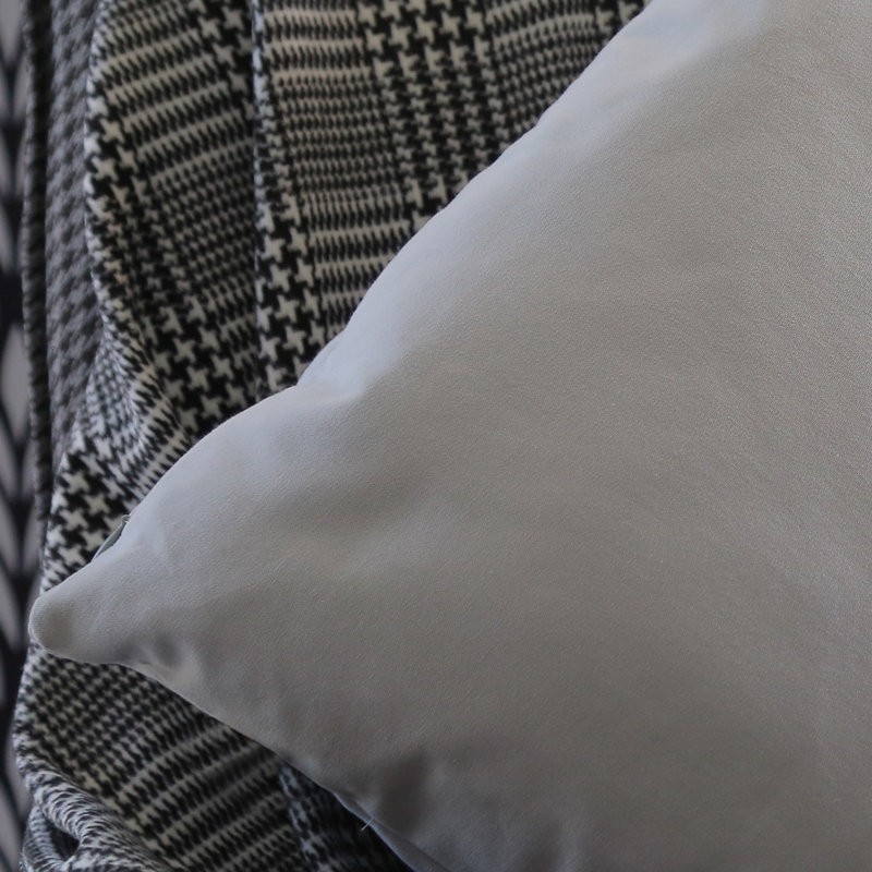 Housse et insert de coussin intérieur / extérieur Calvy, Gris clair