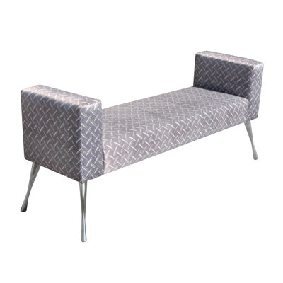 Loft Polyester Blend and Velvet Upholstered Bench