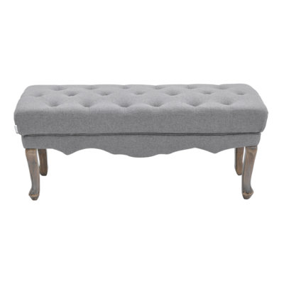 Alayah Linen Upholstered Bench