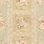 Tapis floral en soie et laine touffeté à la main Fallan-4227901
