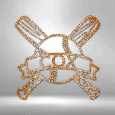 Monogramme de baseball personnalisé