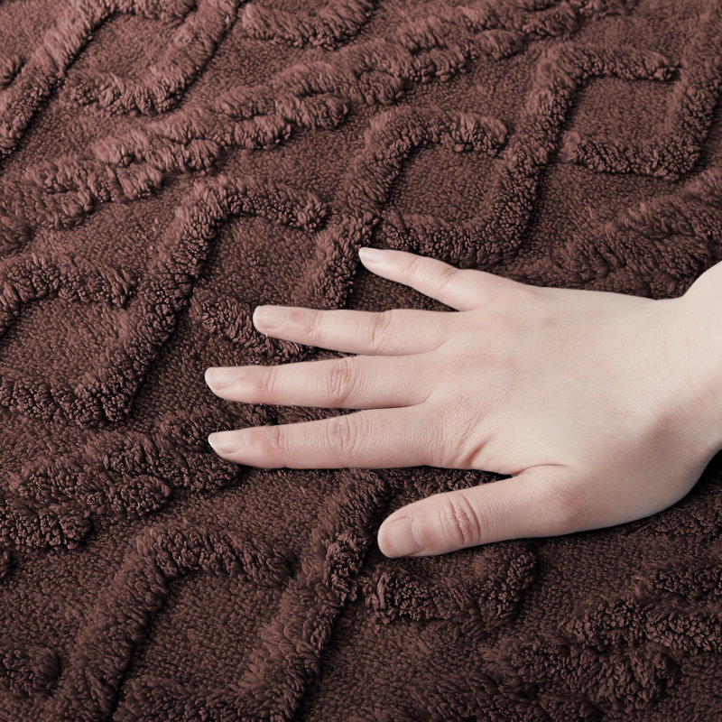 Dailah Non-Slip Bath Rug, Chocolate