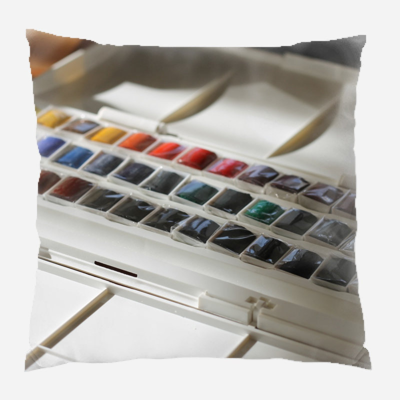 Outdoor Reversible Throw Pillow, Microsuede, Indoor