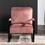 Chaise d'appoint Mid-Century moderne, structure carrée en métal durable, revêtement moelleux-860448534