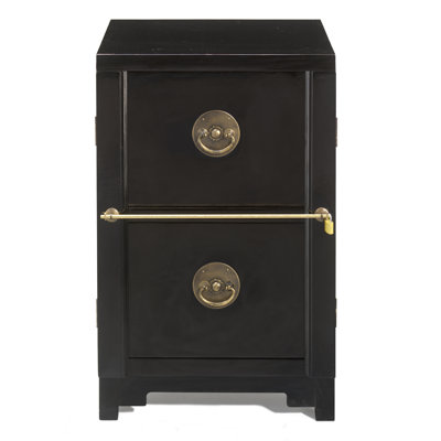 Hangzhou 50 cm W 2 -Drawer Mobile Solid Wood Filing Cabinet
