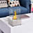 Ethanol Fireplace, 7.75" Tabletop 0.10 Gal Stainless Steel 160 Sq. Ft., Burns Up To 2 Hours