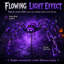 Décoration extérieure araignée géante lumineuse d'Halloween de 2,1 m avec 128 lumières DEL violettes à effet fluide, à brancher pour jardin, pelouse et terrasse.