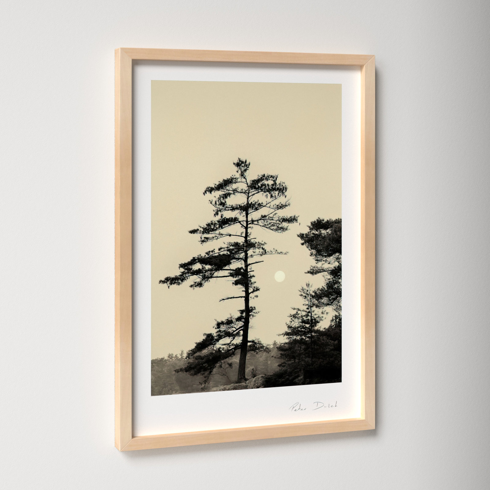 Garden Sign "Serenity" Print by Peter Dušek, Brown, 25" H x 17.5" W x 1.25" D