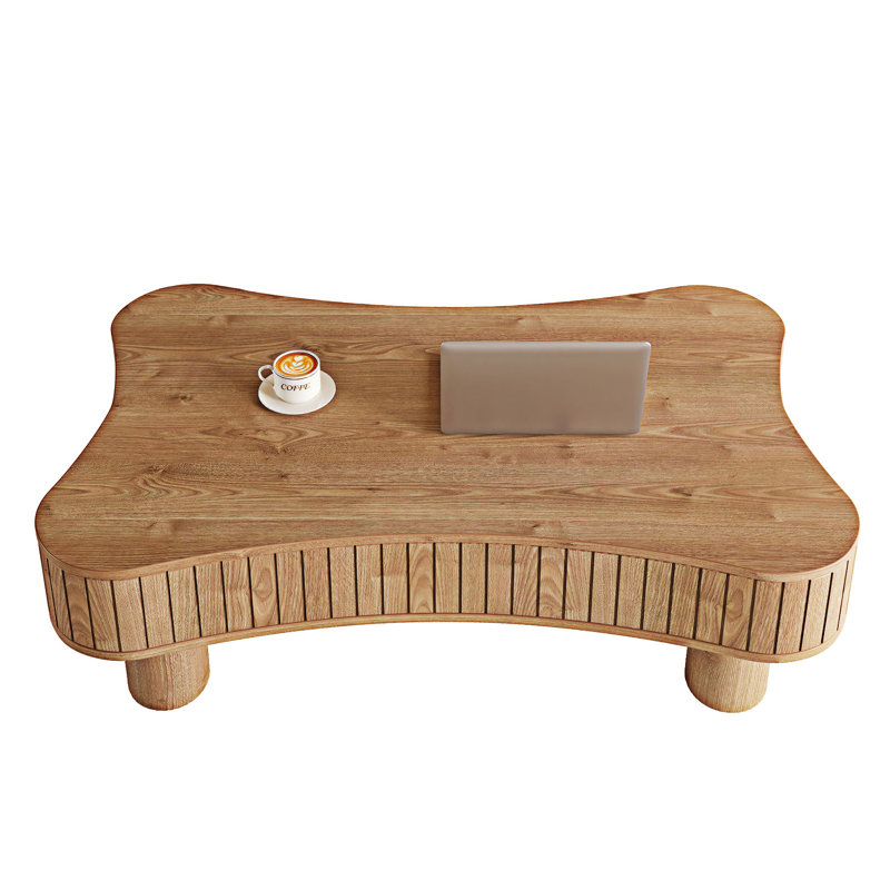 Table basse à plateau relevable avec rangement caché, Marron clair