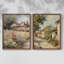 «Vintage Landscape LXIV», impression giclée sur cadre - ensemble de 2-973255418-973255412
