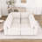 113" Unholstered Sectional Sofa- Storage, Charging & Bluetooth-337925761