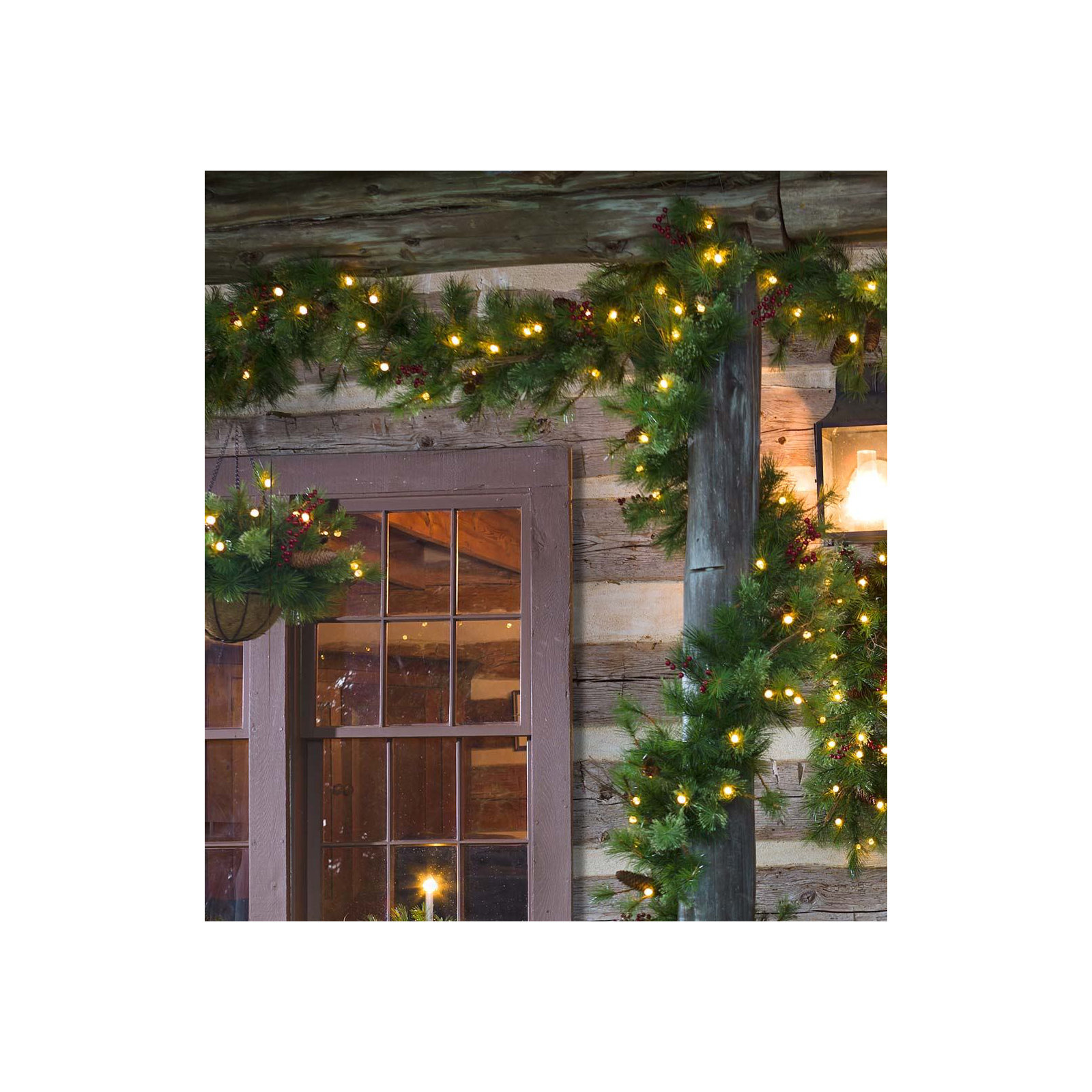 72'' in. Lighted Faux Garland