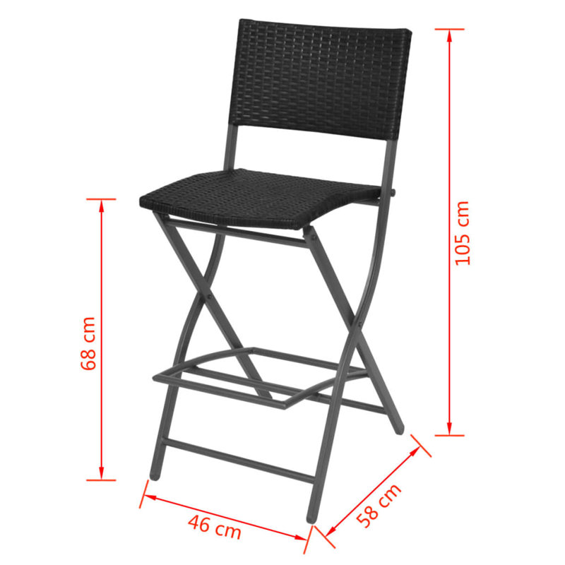 Alisander 6 - Person Metal Patio Dining Set with Rectangular Table, Black