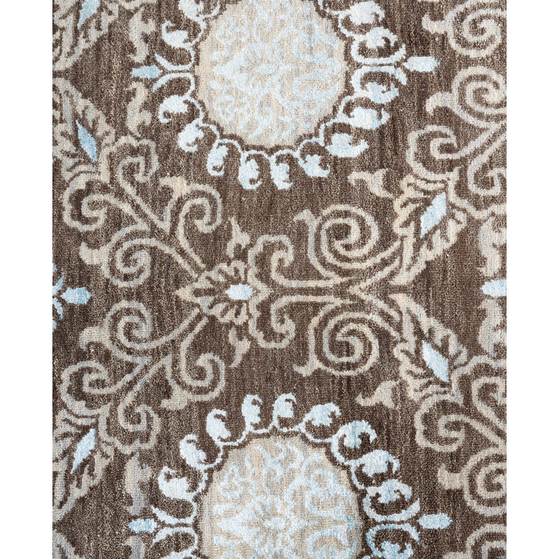 Overdyed One-of-a-Kind 9' 1" X 11' 10" Hand Knotted Area Rug
