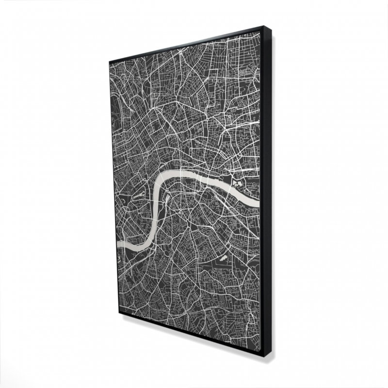 «London City Plan» sur toile