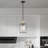 Joree 1 - Light Black/Gold Caged Pendant