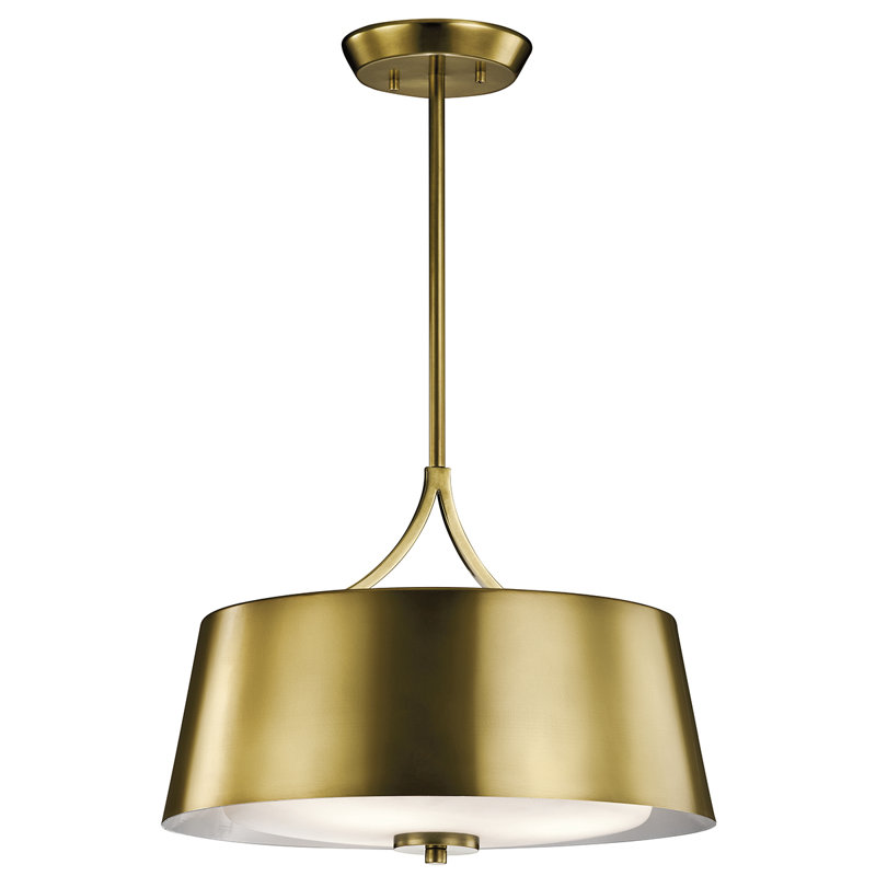Luminaire suspendu cylindrique unique à 3 lumières Ingirith