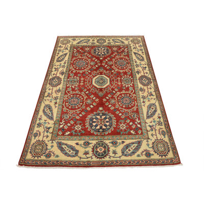 Garbhan Hand Knotted Wool Oriental Indoor Rug