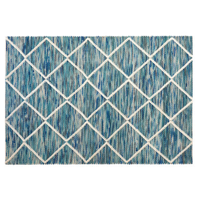 Games Geometric Wool Hand Woven Area Rug