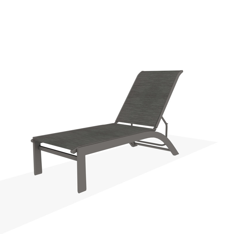 Chaise longue Kendall Sling, Brooks, Gris chaleureux