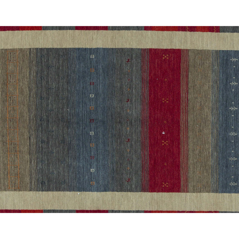 Wool Striped Area Rug