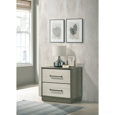 Table de chevet 2 tiroirs Edmondson