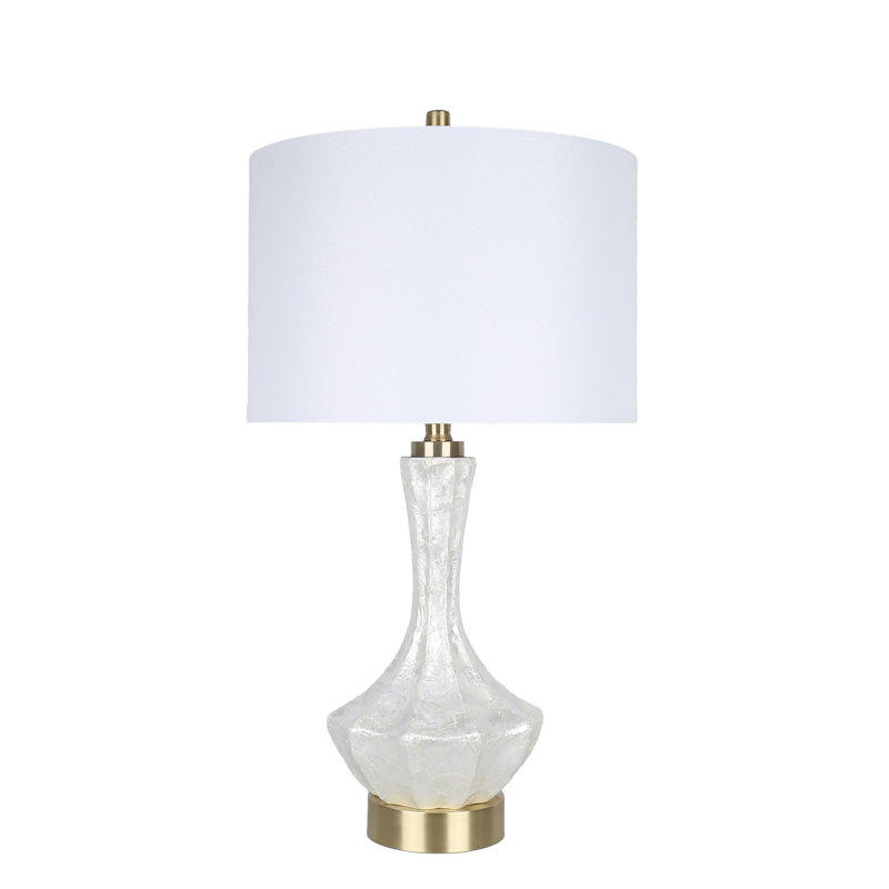 "Crystal Shell" - 16" x 28" - Faux Shell Table Lamp