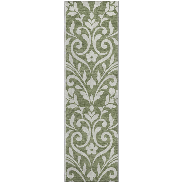 Premium Machine Washable Prisco Fern Rug