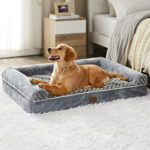 Lits pour chien pour grands chiens, lit orthopédique pour chiens de taille moyenne, grand lit pour chien avec housse amovible et lavable