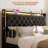  49.2" Tall King Size Bed Frame With 4 Storage Drawers, Velvet Upholstered Platform Bed With Wingback Storage Headboard, Led Lights & Charging Station, No Box Spring Needed, Noise Free, Black-545559624-545559639